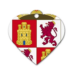 Coat Of Arms Of Castile And León Dog Tag Heart (one Side) by abbeyz71