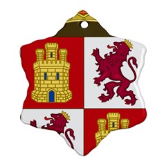 Coat Of Arms Of Castile And León Snowflake Ornament (two Sides) by abbeyz71