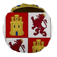 Coat Of Arms Of Castile And León Large 18  Premium Round Cushions by abbeyz71