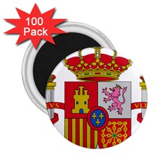 Coat Of Arms Of Spain 2 25  Magnets (100 Pack)  by abbeyz71