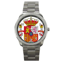 Coat of Arms of Spain Sport Metal Watch