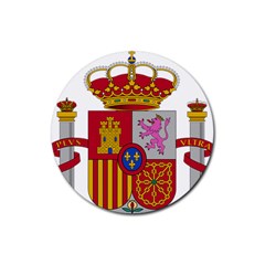 Coat Of Arms Of Spain Rubber Coaster (round)  by abbeyz71