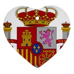 Coat of Arms of Spain Heart Ornament (Two Sides) Front