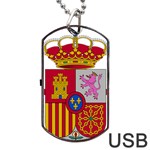 Coat of Arms of Spain Dog Tag USB Flash (One Side) Front