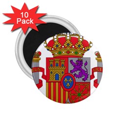 Coat Of Arms Of Spain 2 25  Magnets (10 Pack)  by abbeyz71