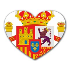 Coat Of Arms Of Spain Heart Mousepads by abbeyz71
