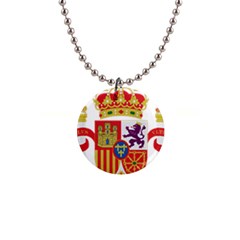 Coat Of Arms Of Spain 1  Button Necklace by abbeyz71