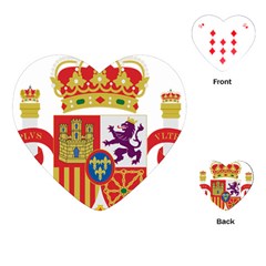 Coat Of Arms Of Spain Playing Cards (heart) by abbeyz71