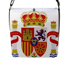 Coat Of Arms Of Spain Flap Closure Messenger Bag (l) by abbeyz71