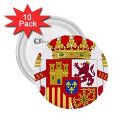 Coat Of Arms Of Spain 2 25  Buttons (10 Pack) 