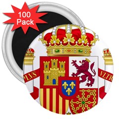 Coat Of Arms Of Spain 3  Magnets (100 Pack)