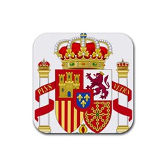 Coat Of Arms Of Spain Rubber Coaster (square) 