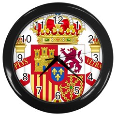 Coat Of Arms Of Spain Wall Clock (black)