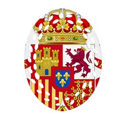 Coat Of Arms Of Spain Oval Filigree Ornament (two Sides)