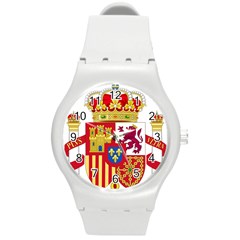 Coat Of Arms Of Spain Round Plastic Sport Watch (m)