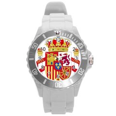 Coat Of Arms Of Spain Round Plastic Sport Watch (l)