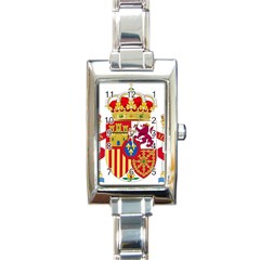 Coat Of Arms Of Spain Rectangle Italian Charm Watch by abbeyz71