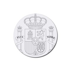 Coat Of Arms Of Spain Rubber Round Coaster (4 Pack) 