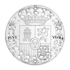 Coat Of Arms Of Spain Ornament (round Filigree) by abbeyz71