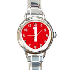 New Zealand State Highway 1 Round Italian Charm Watch