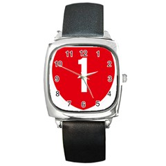 New Zealand State Highway 1 Square Metal Watch by abbeyz71