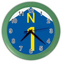 South Africa National Route N1 Marker Color Wall Clock by abbeyz71