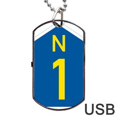 South Africa National Route N1 Marker Dog Tag Usb Flash (one Side) by abbeyz71