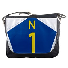 South Africa National Route N1 Marker Messenger Bag by abbeyz71