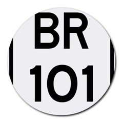 Brasil Br-101 Transcoastal Highway Round Mousepads by abbeyz71