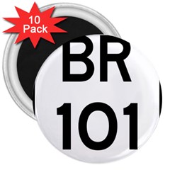 Brasil Br-101 Transcoastal Highway 3  Magnets (10 Pack)  by abbeyz71