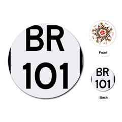 Brasil Br-101 Transcoastal Highway Playing Cards (round) by abbeyz71