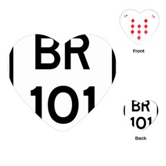 Brasil Br-101 Transcoastal Highway Playing Cards (heart) by abbeyz71