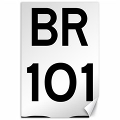 Brasil Br-101 Transcoastal Highway Canvas 24  X 36  by abbeyz71