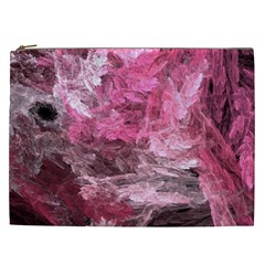 Pink Crystal Fractal Cosmetic Bag (XXL)