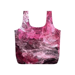 Pink Crystal Fractal Full Print Recycle Bag (S)
