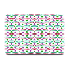 Retro Purple Green Pink Pattern Plate Mats by BrightVibesDesign