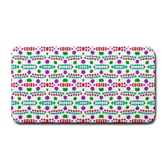 Retro Purple Green Pink Pattern Medium Bar Mats by BrightVibesDesign