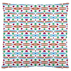 Retro Pink Green Blue Orange Dots Pattern Large Cushion Case (one Side) by BrightVibesDesign