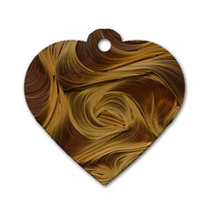 Paper Art Paper Art Eddy Yellow Dog Tag Heart (two Sides) by Sapixe