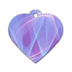 Background Light Glow Abstract Art Dog Tag Heart (two Sides) by Sapixe