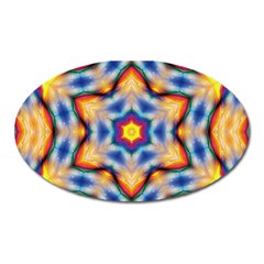 Pattern Abstract Background Art Oval Magnet