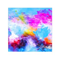 Background Drips Fluid Colorful Small Satin Scarf (square)