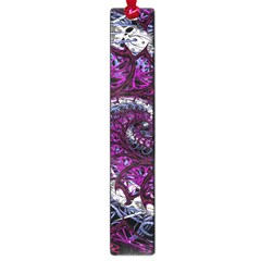 Fractal Background Swirl Art Skull Large Book Marks by Sapixe