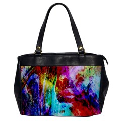 Background Art Abstract Watercolor Oversize Office Handbag