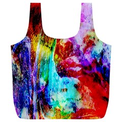 Background Art Abstract Watercolor Full Print Recycle Bag (XL)