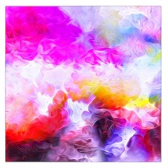 Background Drips Fluid Colorful Large Satin Scarf (square)