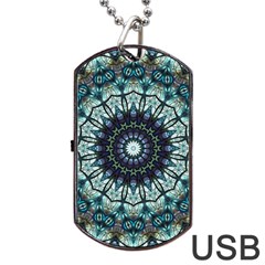 Pattern Abstract Background Art Dog Tag Usb Flash (one Side)