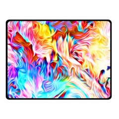 Background Drips Fluid Colorful Fleece Blanket (small)