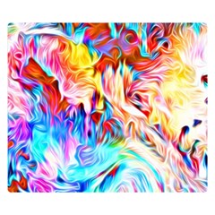 Background Drips Fluid Colorful Double Sided Flano Blanket (small)  by Sapixe