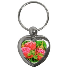 Figure Watercolor Art Nature Key Chains (heart) 